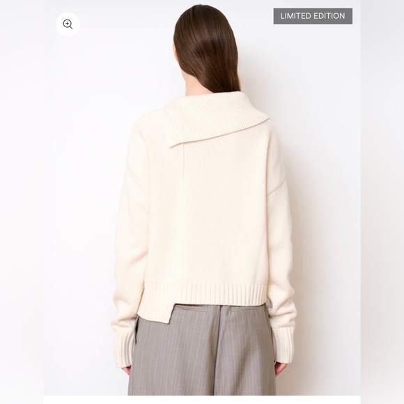 THE ASYMMETRICAL TURTLENECK sweater - Picture 6 of 9